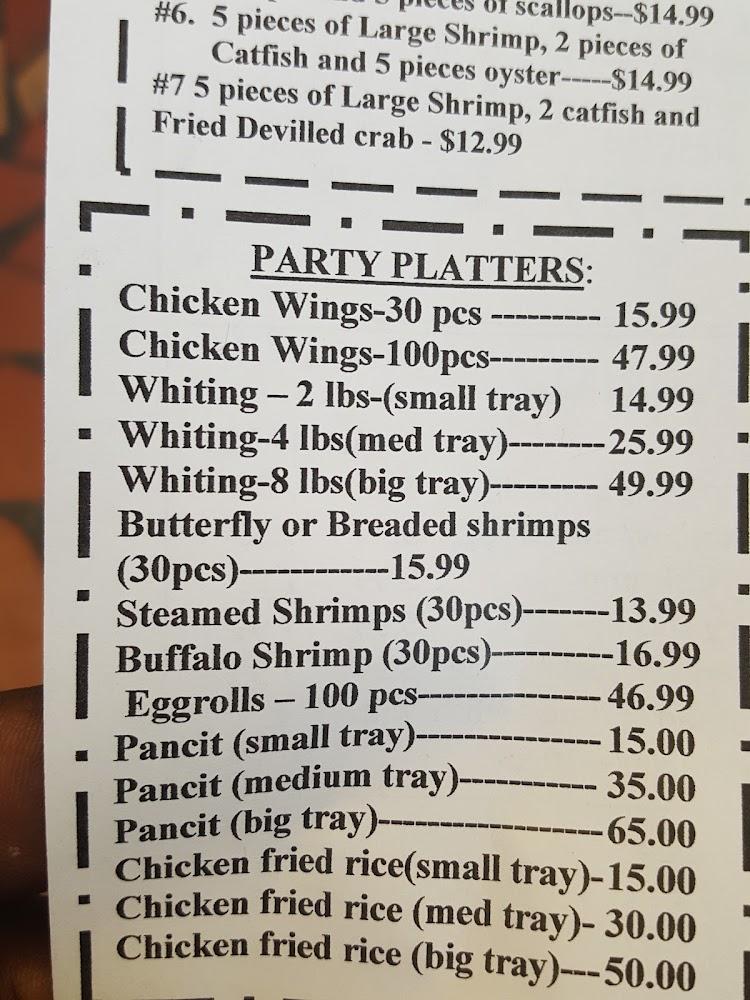 Darla's Seafood Menu image 3